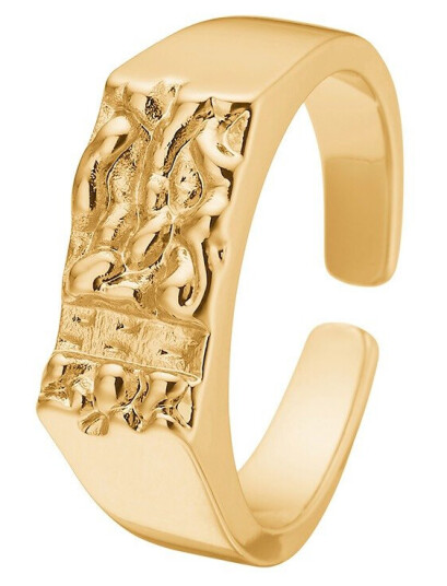 Tom Morris Ring 18 kt. Gullforgylt Rustfritt Stål TM00043 - Herre - Stainless Steel