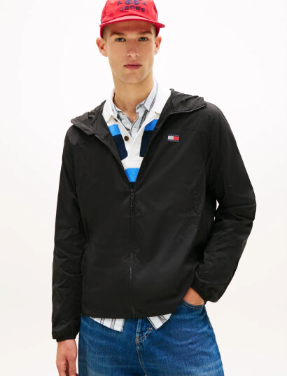Tommy Jeans Tjm Outdoor Shell Jacket Ext   Black   L