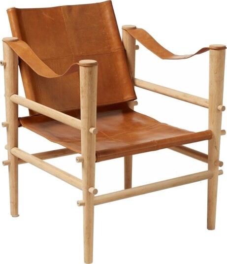 Cinas - Noble Safari stol - Brun læder Unoliving Cinas - Noble Safari stol - Brun læder Unoliving