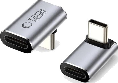 Tech Protect Ultraboost AA02 USB C Angle Adapter Grey