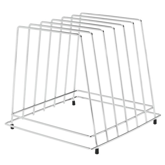 VEGA Skjærebrettholder Tonka 6 rom 27x29x29 cm (LxBxH) Sølvfarge