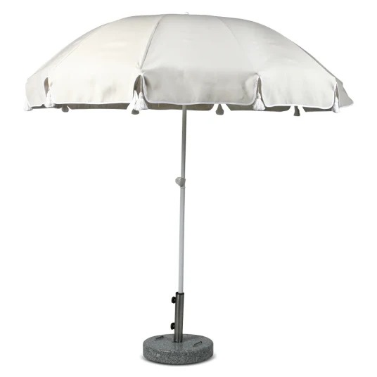 Fri Form Parasoll 220 cm med dusker nature 30