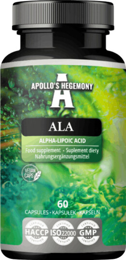 ALA Alpha Lipoic Acid 600 mg 60 kapsler ALA Alpha Lipoic Acid 600 mg 60 kapsler