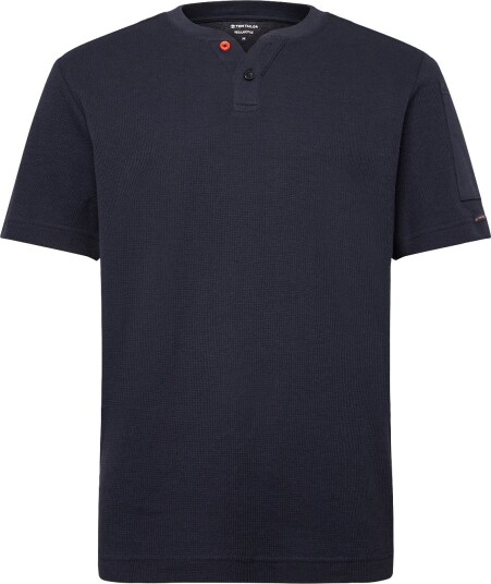 Tom Tailor Structured Serafino T Shirt Navy S