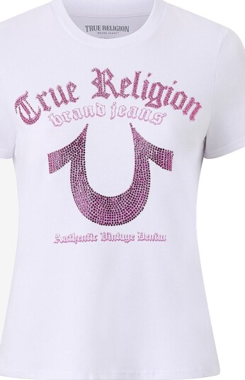 True Religion T skjorte Crystal Hs Crew Neck Tee Hvit