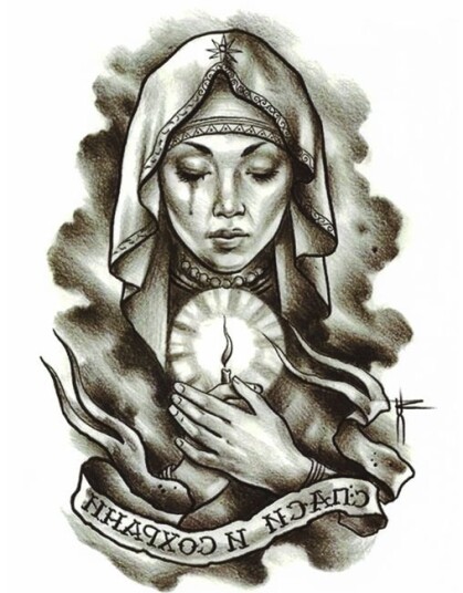 Prayer Fake Tattoo