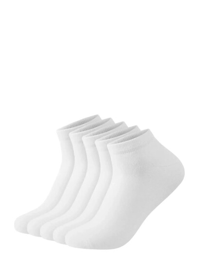 Lindbergh 5 Pack Bamboo Low Cut Sock White 40 47