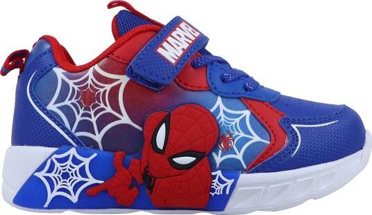 Marvel Spider Man Blinkende Sneakers Blå 28
