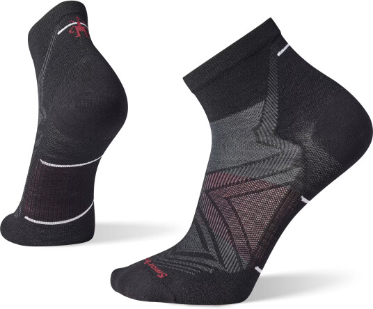 Smartwool Unisex Run Zero Cushion Mid Crew Socks Black 38-41
