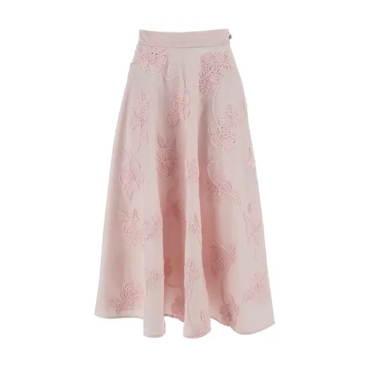 Rotate Birger Christensen Dame Skjørt Rosa S,
