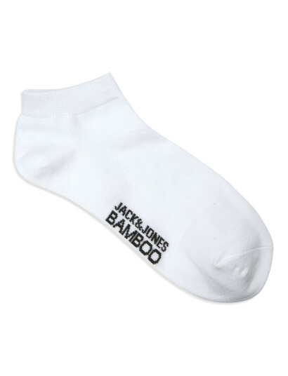Jack & Jones Jacbasic Bamboo Short Sock 5 Pack   White   
