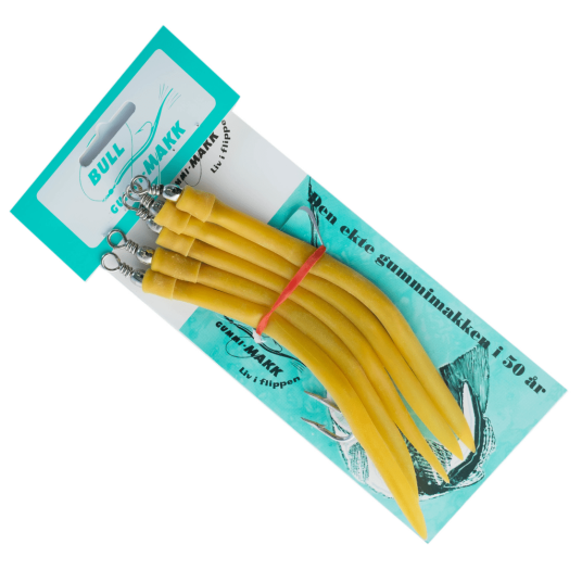 Bull gummimakk 9/0 Gul 5-pk