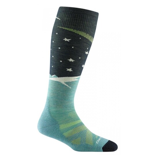 Darn Tough  Aurora Otc Lightweight With Cushion, Aqua, SMALL