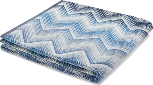 Missoni Home Marea Bath Sheet Blue 100X150 Missoni Home Marea Bath Sheet Blue 100X150