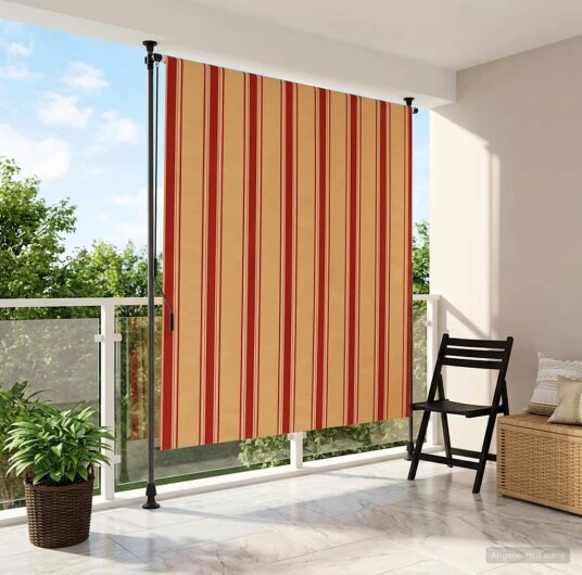 vidaXL Utendørs Rullegardin Flerfarget 100 x 270 cm