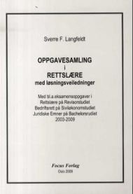 Oppgavesamling i rettslære med løsningsveiledninger, Pent brukt bok uten markeringer