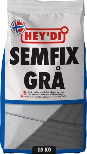 Heydi Semfix Grå 15kg Flislim Heydi Semfix Grå 15kg Flislim