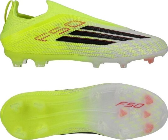 adidas F50 Elite Laceless Fg Born For Goals   Gul/svart/lucid Red Barn   Gress (Fg) størrelse 29