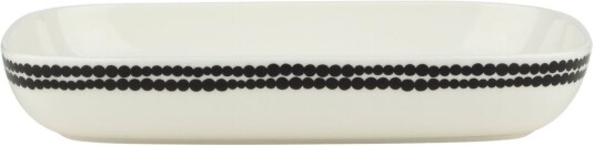 Marimekko Siirtolapuutarha Tallerken 18 x 25 cm Black white Marimekko Siirtolapuutarha Tallerken 18 x 25 cm Black white