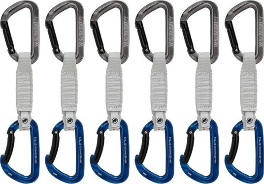 Ekspresslynger Mammut Workhorse Keylock 12 cm rett/bøyd snapper 6 stk.