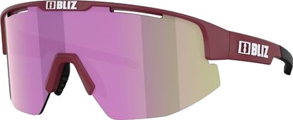 Bliz Matrix Small Matt Wine Red, Brown With Rose Multi