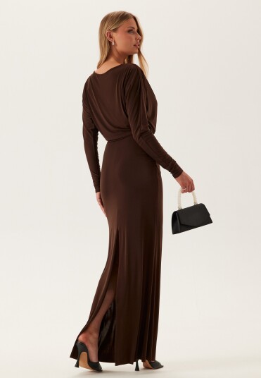 Goddiva Multi Way Long Sleeve Maxi Dress