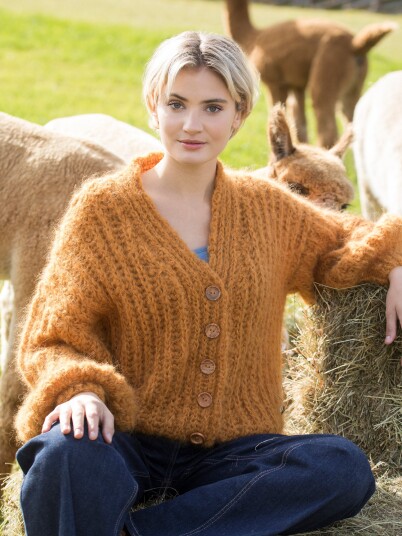 Bæstmor 03 17B Sunstone kort cardigan Bæstmor 03 17B Sunstone kort cardigan