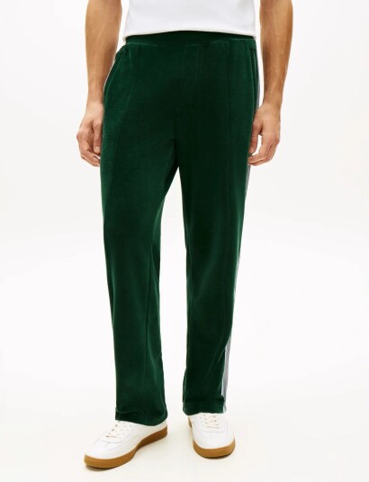 Tommy Hilfiger Velour Country Club Trackpants Green S Tommy Hilfiger Velour Country Club Trackpants Green S