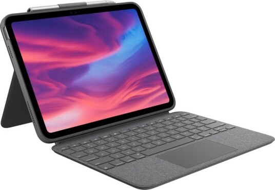 Logitech Combo Touch Tastaturcase med Trackpad for iPad (10. generasjon) - Oxford Grå