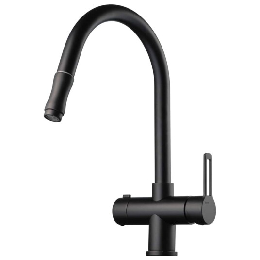 Tapwell Rin886 Uttrekk+Avstengning Svart Matt (TA-9424255)