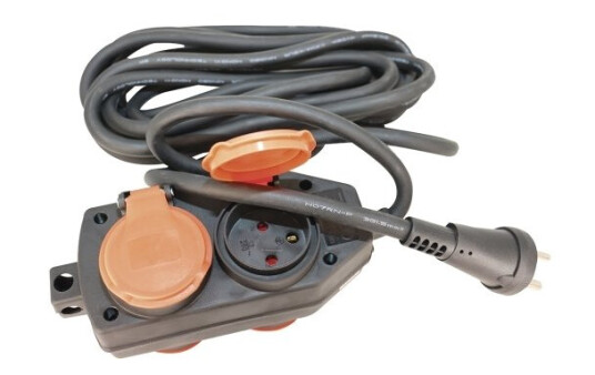 Gripo Kabelsæt Neopren 5M Med Jord Og 4X220v Udtag 3X1,5Mm² 2071225