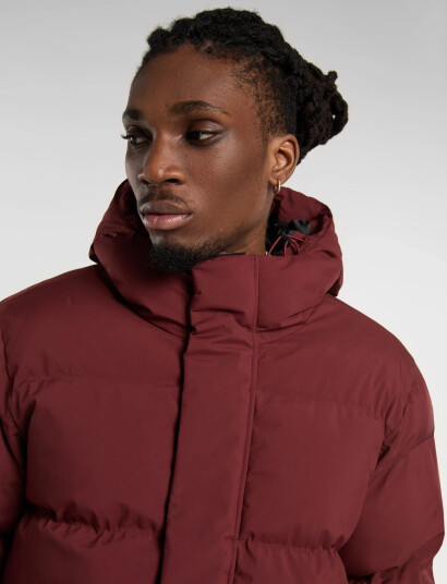 Dickies M Eagleville Hooded Puffer - Burgundy - XS