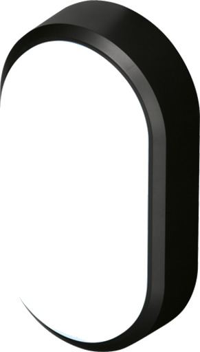 4lite Pylus Oval utelys vegg sort 4lite Pylus Oval utelys vegg sort