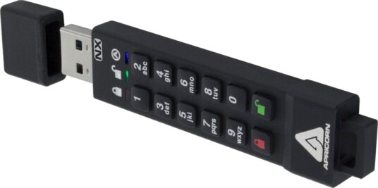 Apricorn Aegis Secure Key 3NX Kryptert USB-minne 64 GB USB 3.1 FIPS 140-2