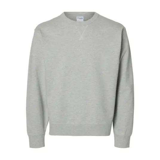 Selected Slhrelaxluke Ls Sweat Crew Neck Noos - Grey - XXL