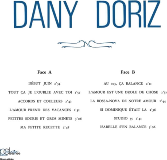 Dany Doriz Dany Doriz Et Sa Grande Format CD