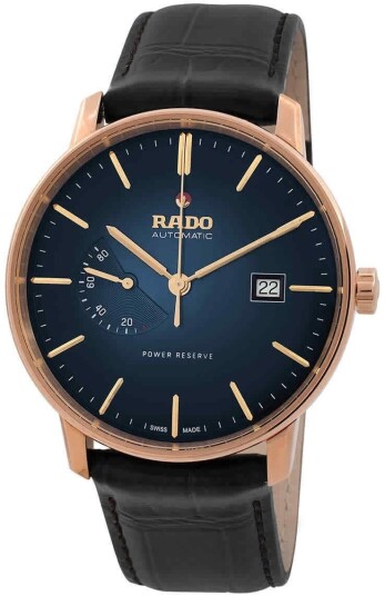 Rado Herreklokke R22879215 Coupole Blå/Lær Ø41 mm