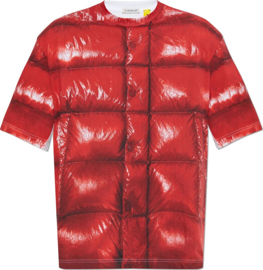 Moncler unisex Topper Rød S, Moncler unisex Topper Rød S,