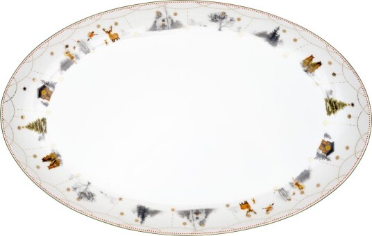 Wik & Walsøe Julemorgen Story Ovalfat 39 cm