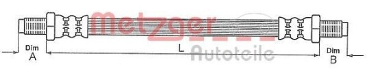 Bremseslange METZGER 4113255