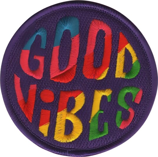 Märkbar Stoffmerke Good Vibes A-4-12