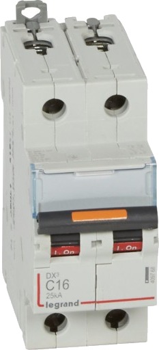 Legrand DX3 MCB automatsikring C16 2P 2M 25kA