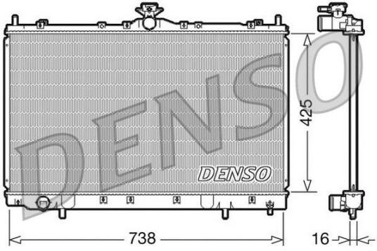 Radiator DENSO DRM45012 Radiator DENSO DRM45012