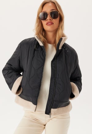 ONLY Onlvania Quilted Aviator Jacke Black/Moonbeam XS