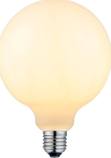 Halo Design LED Globe lyspære, hvit