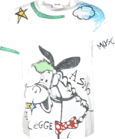 Moschino, Herre, Topper, Flerfarget, XL,