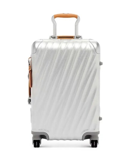 TUMI International Carry on Aluminum Trolley Texture Silver