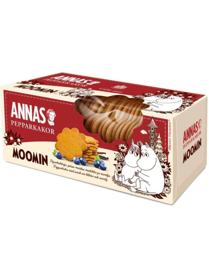 Ert Godis Annas Mummitroll Pepperkaker Pepperkaker med Blåbær og Vaniljesmak 150 gram