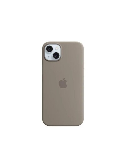 Apple iPhone 15 Plus Silicone Case with MagSafe Clay