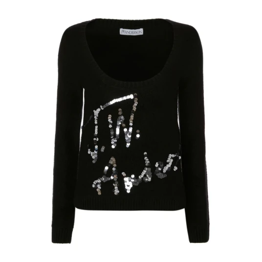 Jw Anderson Dame Strikkevarer Svart L Jw Anderson Dame Strikkevarer Svart L